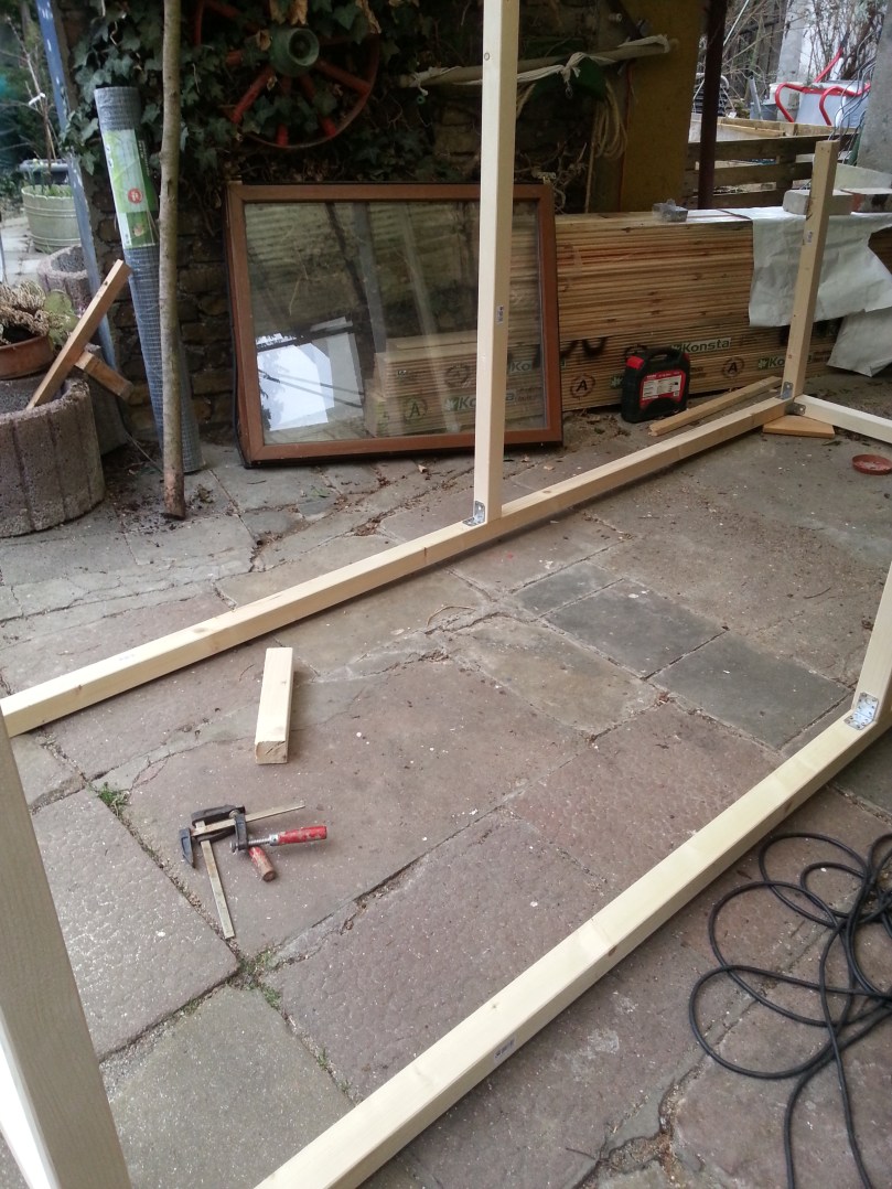 Grundgerüst Hühnerstall