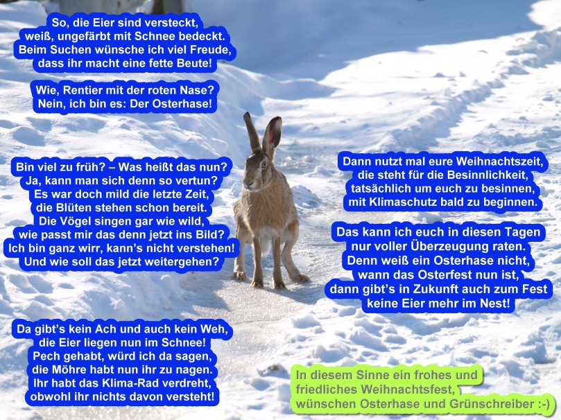 Gesicht-Gedicht Osterhase