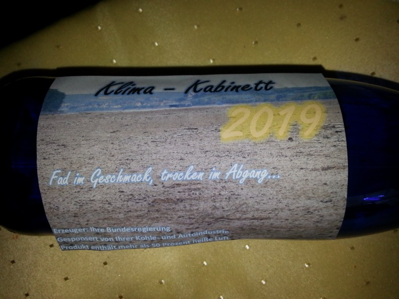 Flasche Klima-Kabinett