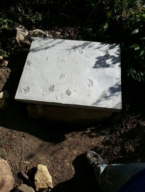 Die Abdeckung des Kellers