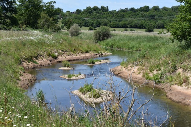 Die renaturierte Nidder bei Selters