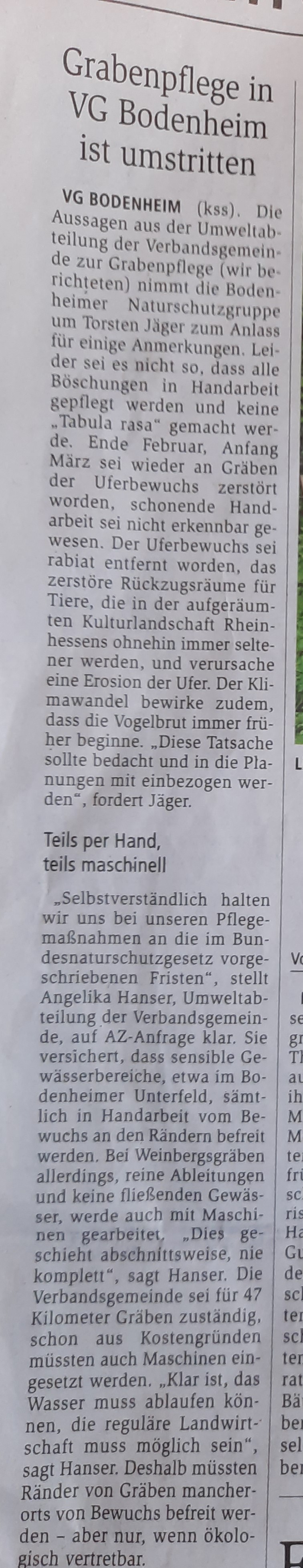 Allgemeine Zeitung Mainz, 14.07.2020