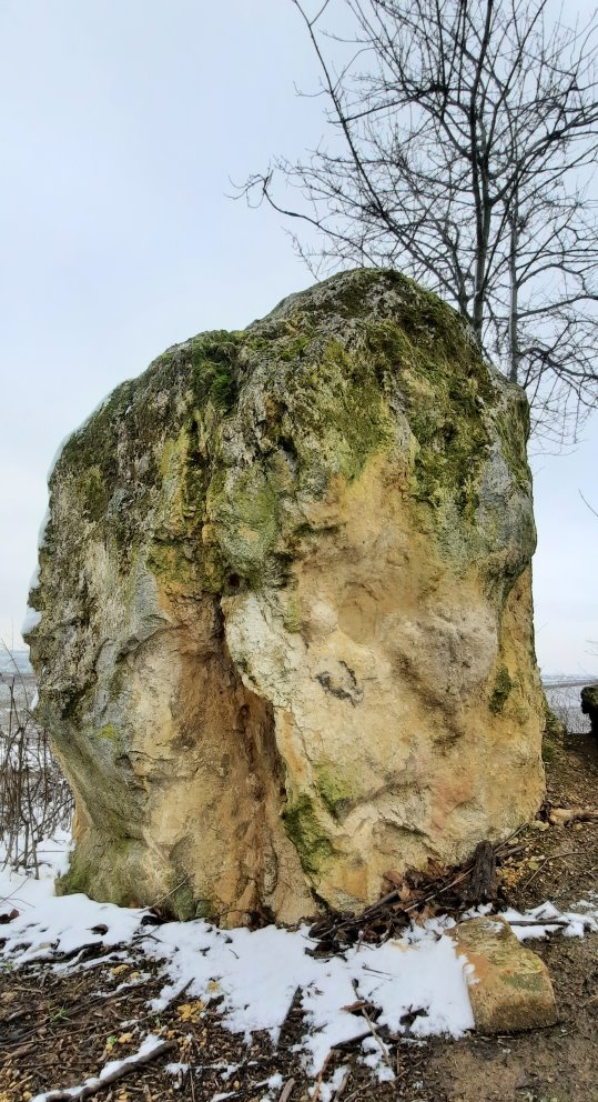 Großer Felsbrocken in den Weinbergen