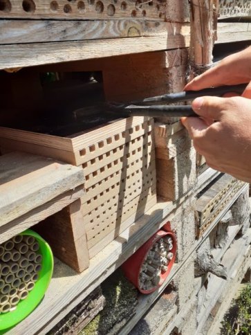 Einbau des Schaukastens