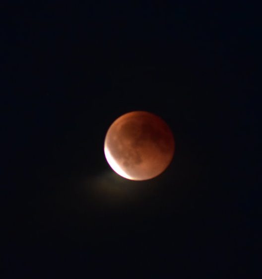 Mondfinsternis bei Blutmond